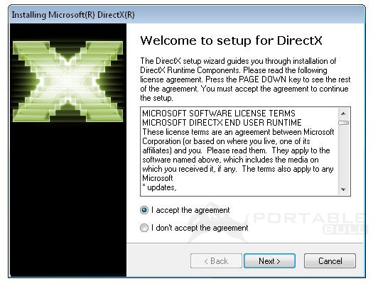Windows 7 Vista 웹 설치 프로그램에서 directx 11 다운로드