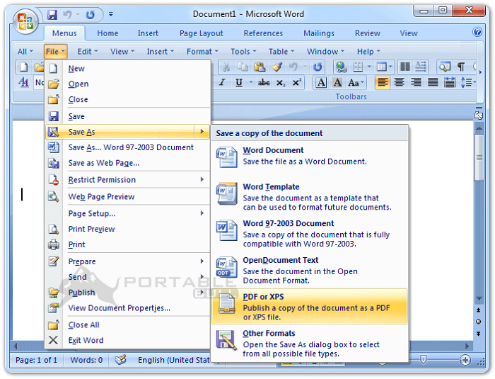 Microsoft Office 2007 Portable
