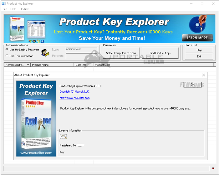 Product Key Explorer Portable