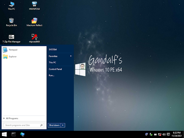 Gandalf’s Windows 10PE X64